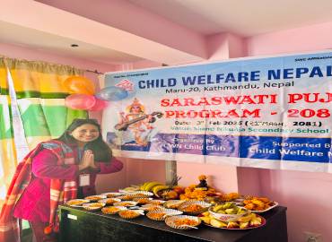 SARASWOTI PUJA PROGRAM AT CWN & CULTURAL PROGRAM at shanti nikunja school on 3RD FEB 2025