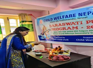 Saraswoti Puja Program 14 Feb 2024