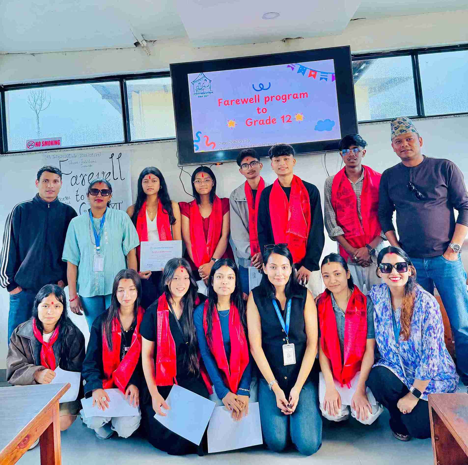 Farewell program to grade XII Students dated 13.7.2026
